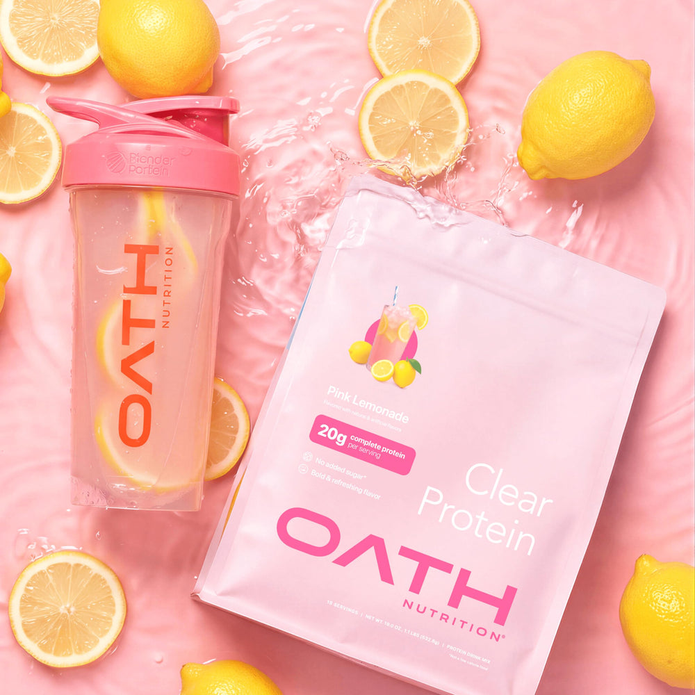 Oath Nutrition Clear Whey refreshing drink ready after gym session