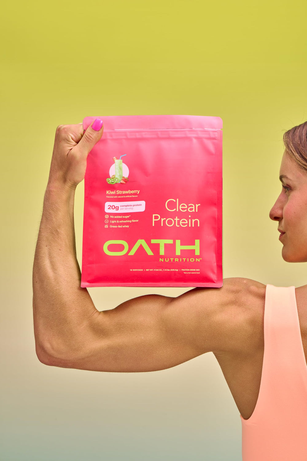 Oath Nutrition Kiwi Strawberry sorbet idea showcasing flavor versatility