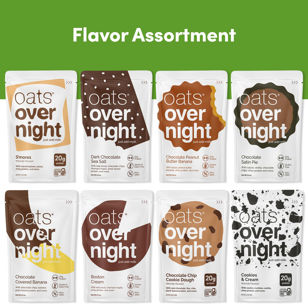 Oats Overnight Boston Cream flavor close-up, smooth texture and fiber-rich start.