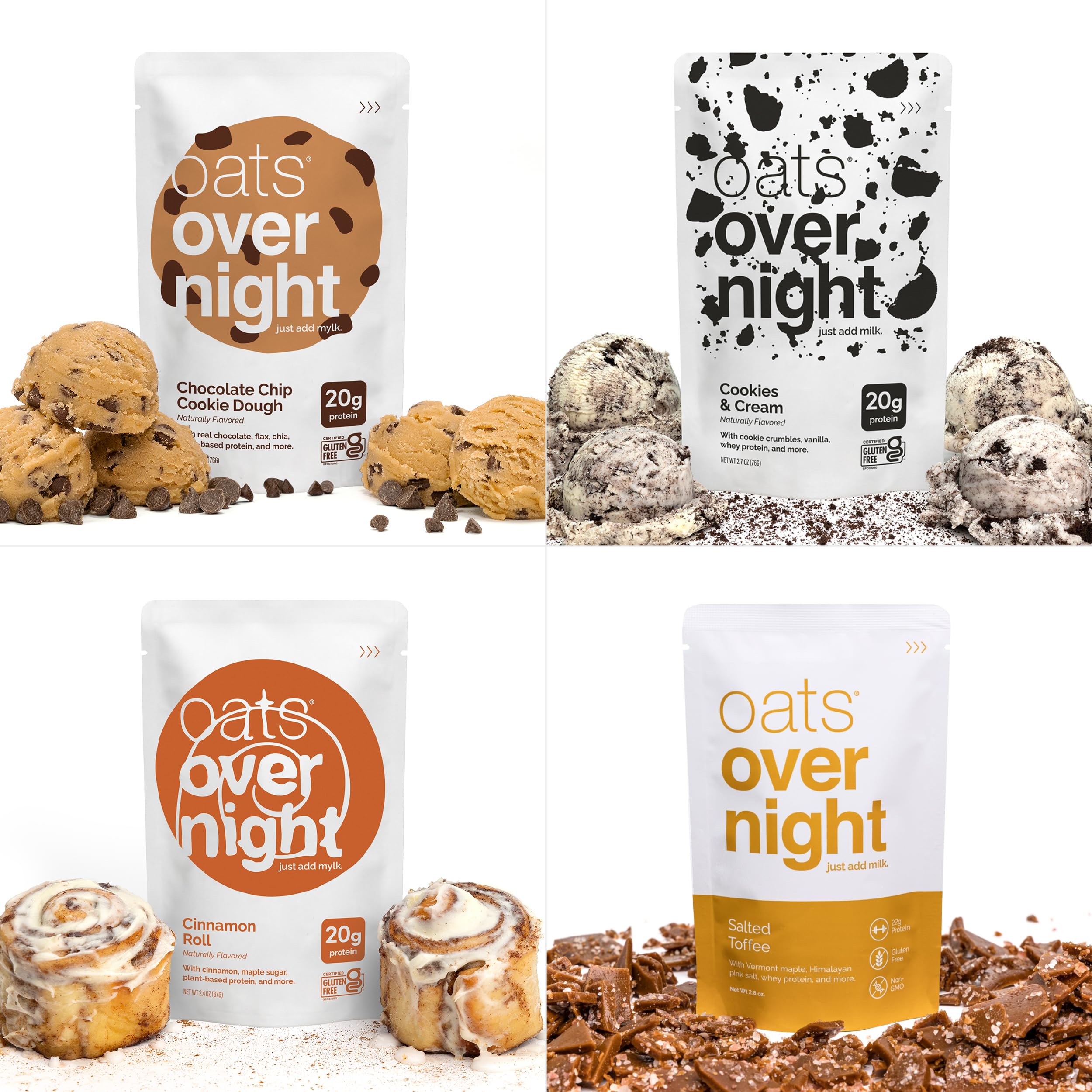 Oats Overnight Chocolate Covered Banana flavor dessert inspired convenience