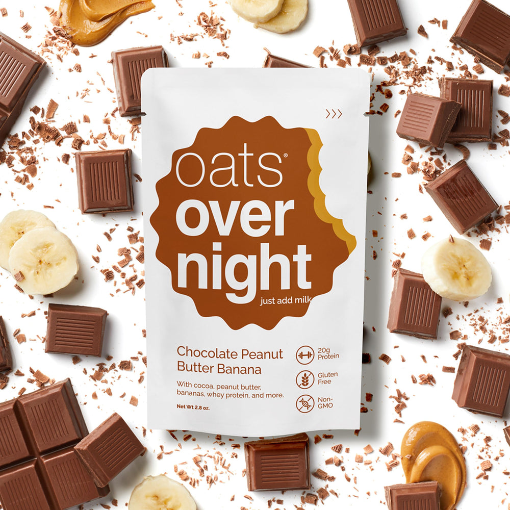 Oats Overnight maple sugar and cocoa powder flavor-forward mix