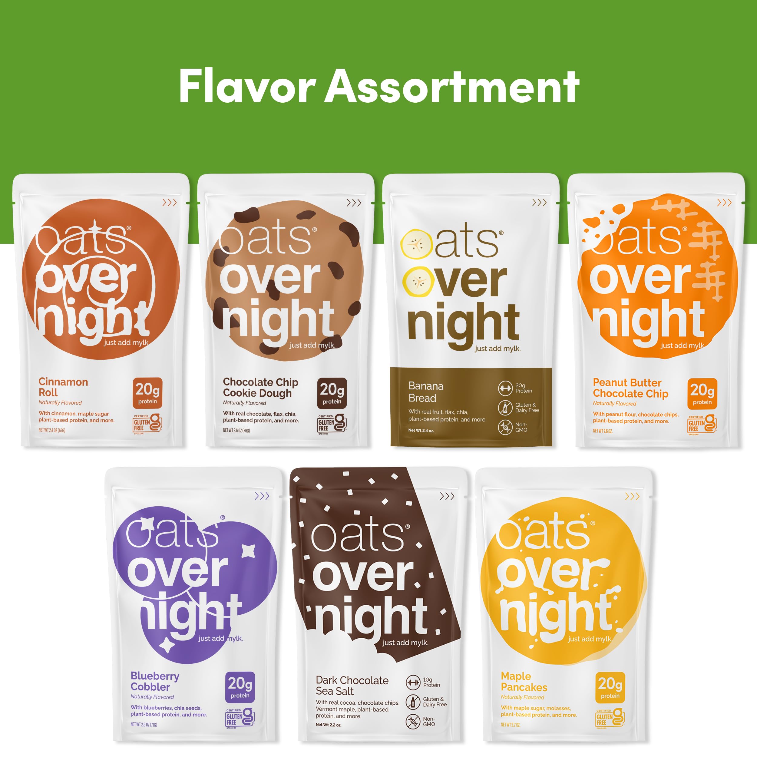 Oats Overnight vegan dark chocolate sea salt flavor, rich taste with fiber