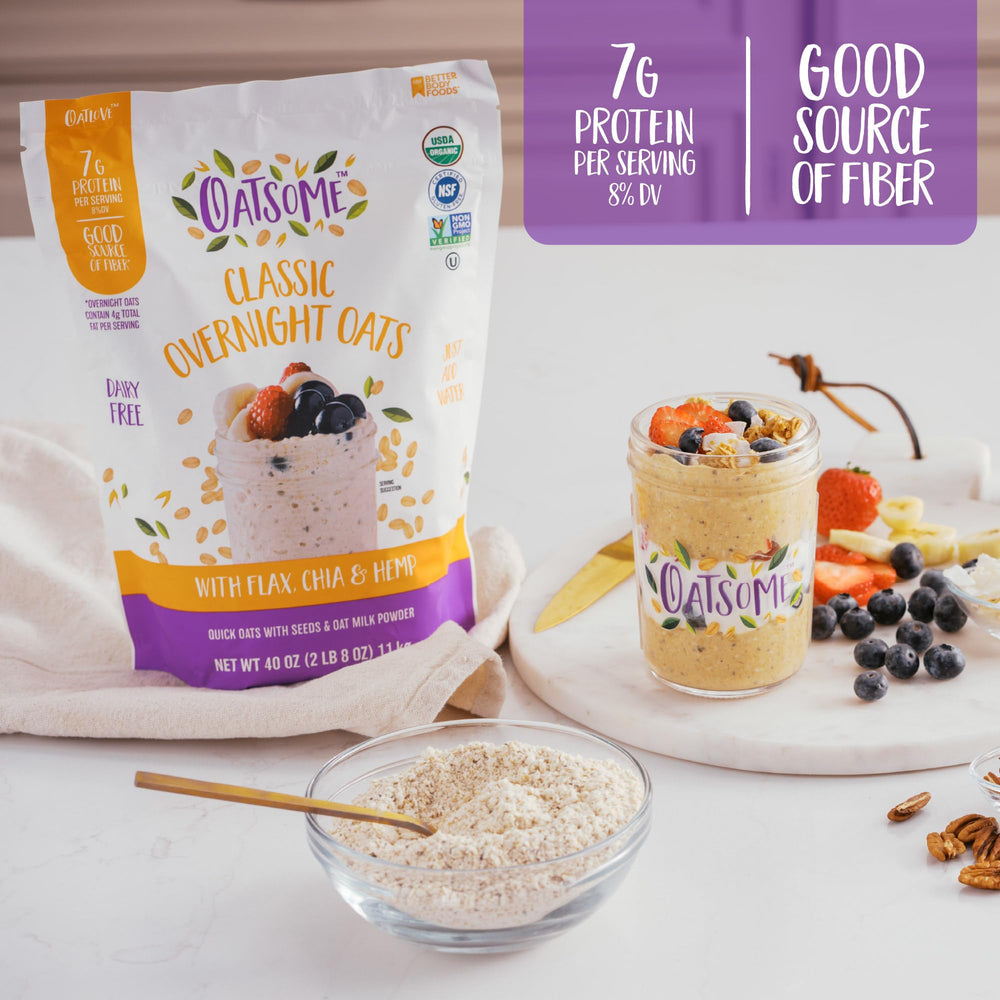 Oatsome organic rolled oats showcase wholesome gluten-free base