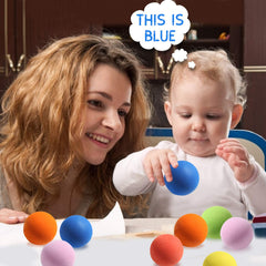 Oazoxcx foam ball in indoor play setup for gentle tossing and catching.