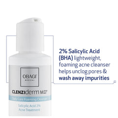 Obagi CLENZIderm M.D. Daily Care Cleanser foam close-up for gentle cleansing