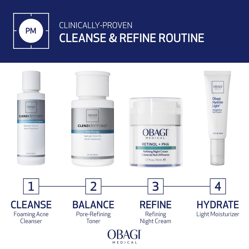 Foam of Obagi CLENZIderm M.D. Daily Care Cleanser on skin during cleansing