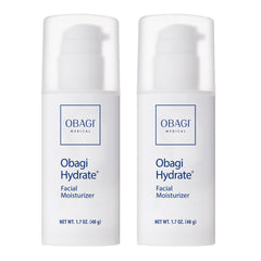 Obagi Hydrate bottle close-up highlighting all-day hydration