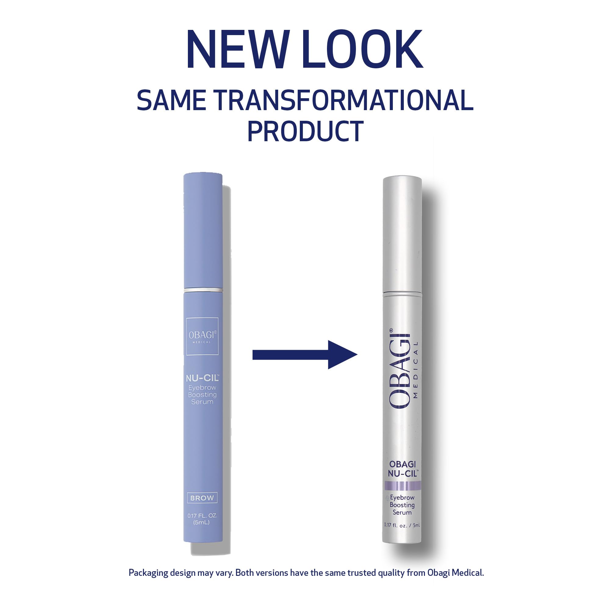 Obagi Nu-Cil applicator brush for precise brow nourishment.