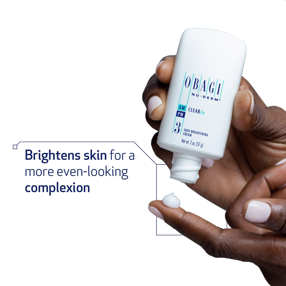 Obagi Nu-Derm Clear Fx cream jar displaying rich texture for clearer-looking skin