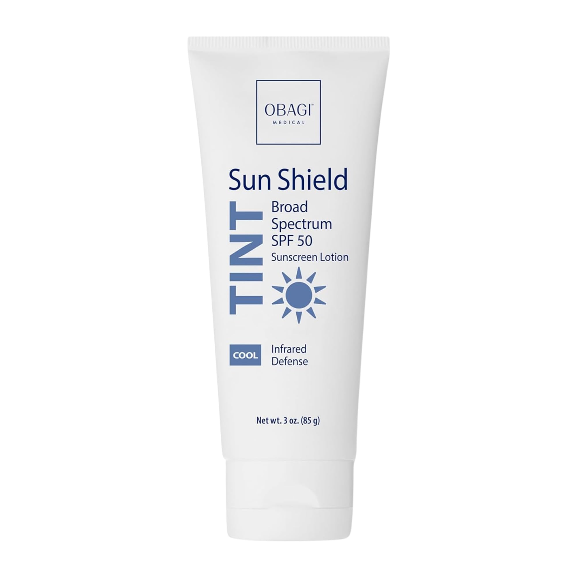 Obagi Sun Shield tinted sunscreen 3oz bottle with SPF 50 protection