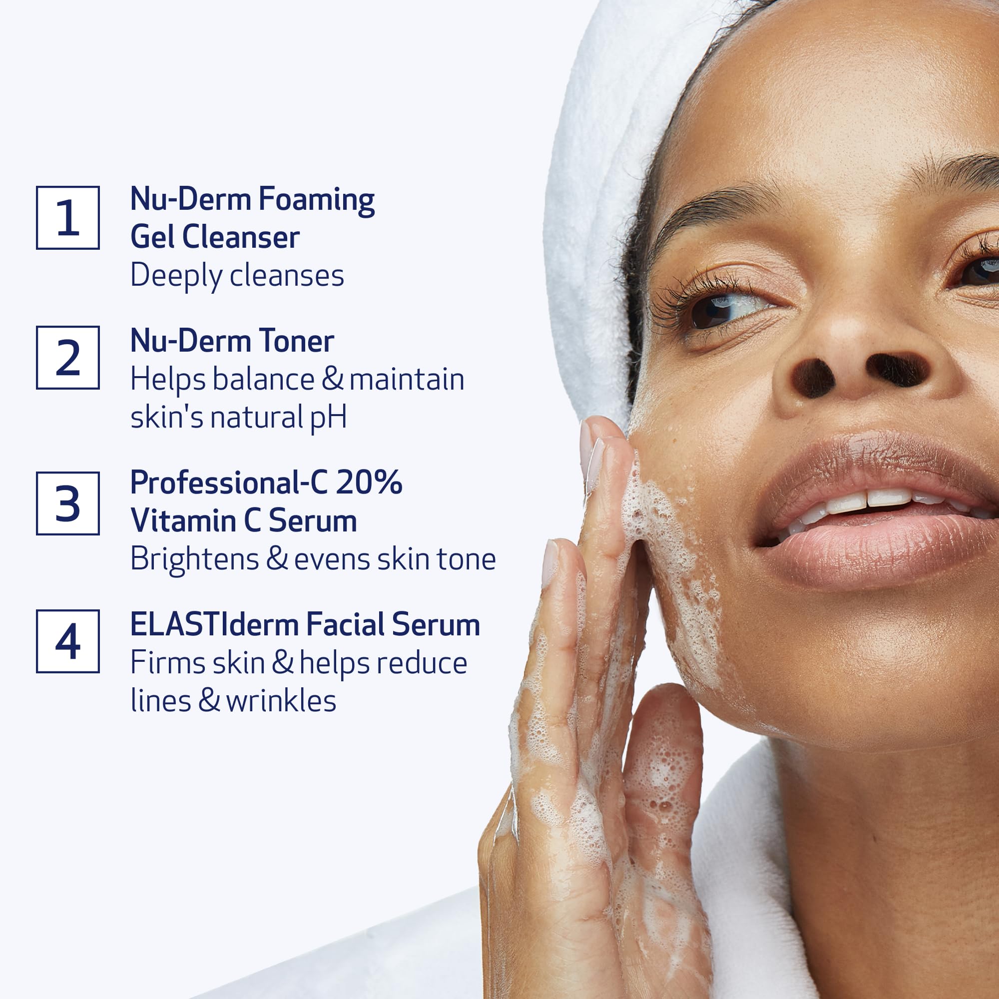 Obagi travel set Professional-C 20% serum bottle brightens and protects the skin.