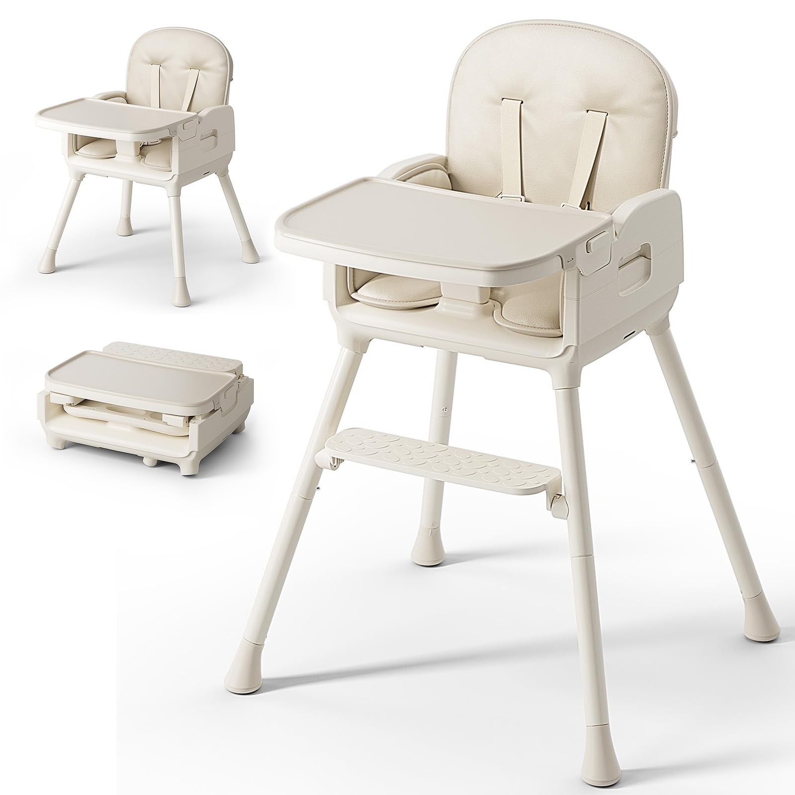 Obee Odee 3 in 1 portable highchair beige seat for easy meals