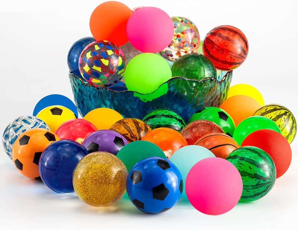 OBTANIM bouncy balls suit pool, beach, travel and classroom play.