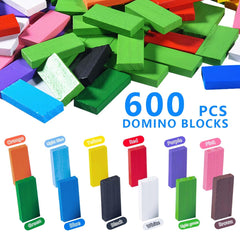 OBTANIM wooden domino blocks stack and race to develop fine motor skills.