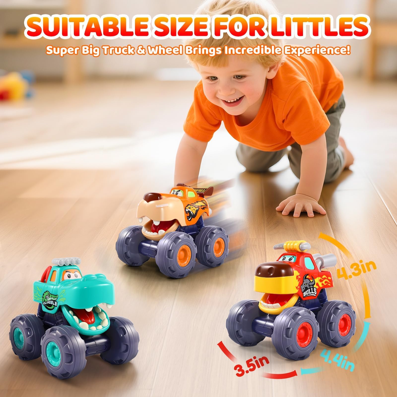 OCATO thick ABS plastic ensures sturdy, safe toddler toy