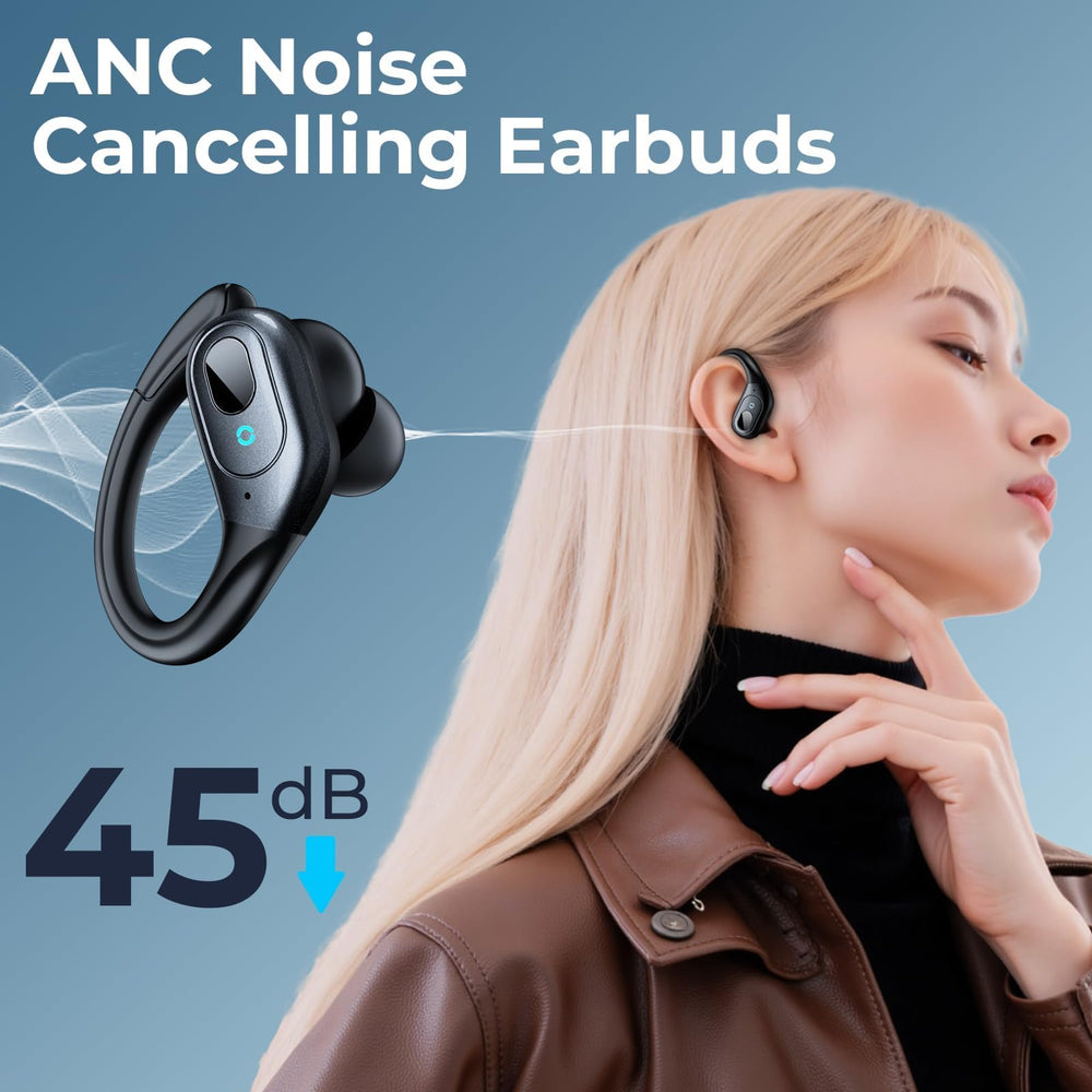 Occiam earbuds with over-ear hooks delivering secure workout fit