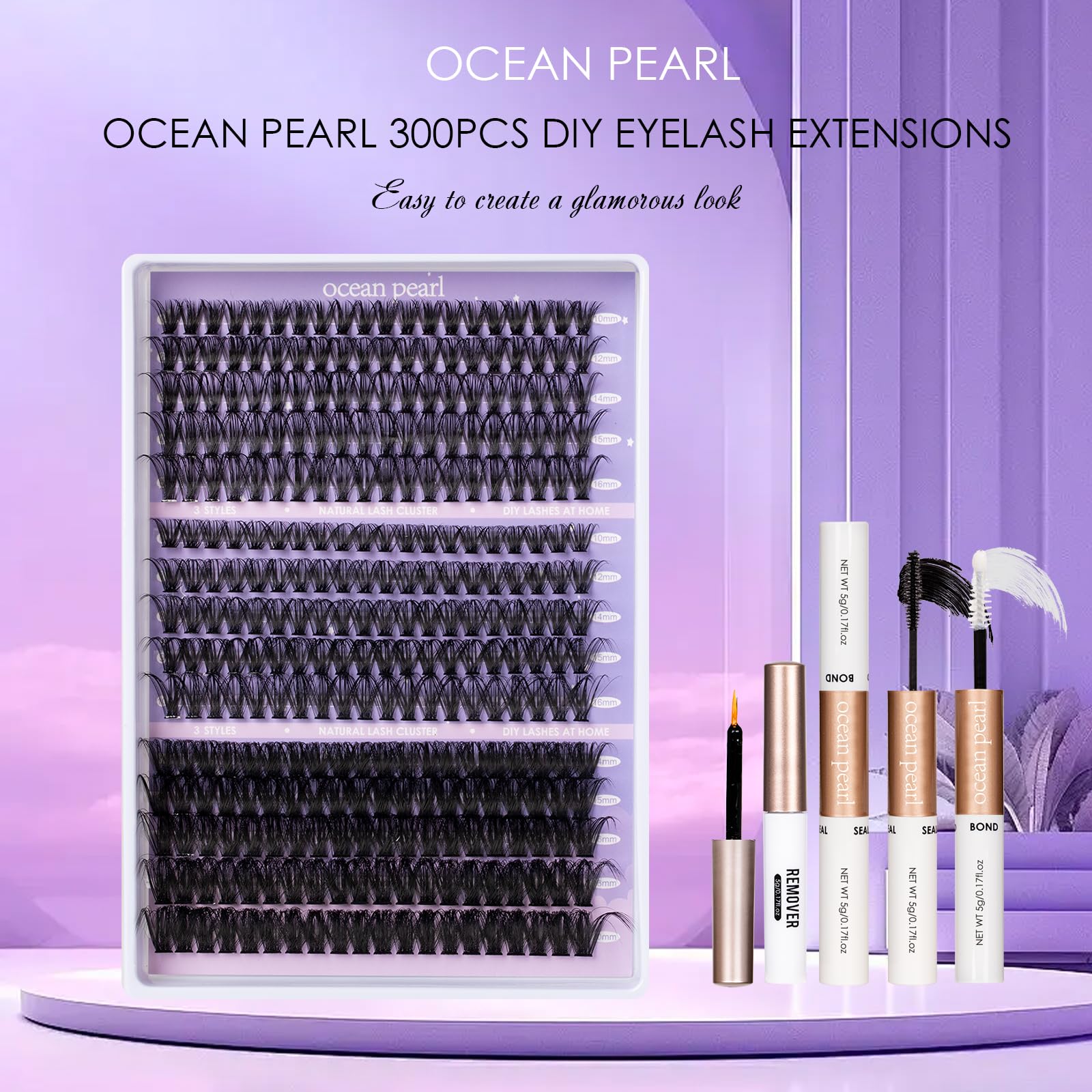Ocean Pearl 50D clusters deliver balanced volume with comfort.