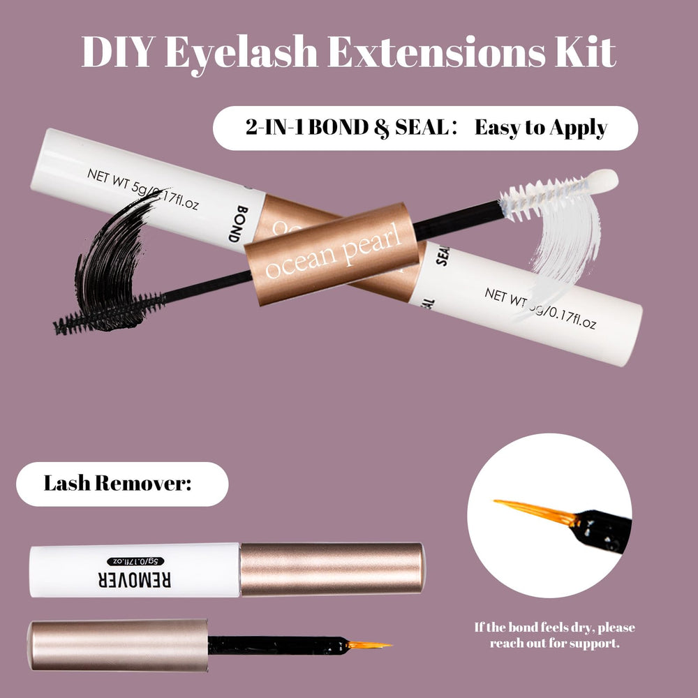 Ocean Pearl dramatic-lash look with 10-20 mm options for customizable volume.