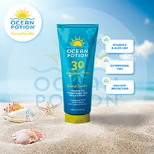 Ocean Potion lotion applied on arm demonstrates easy spread and quick absorption