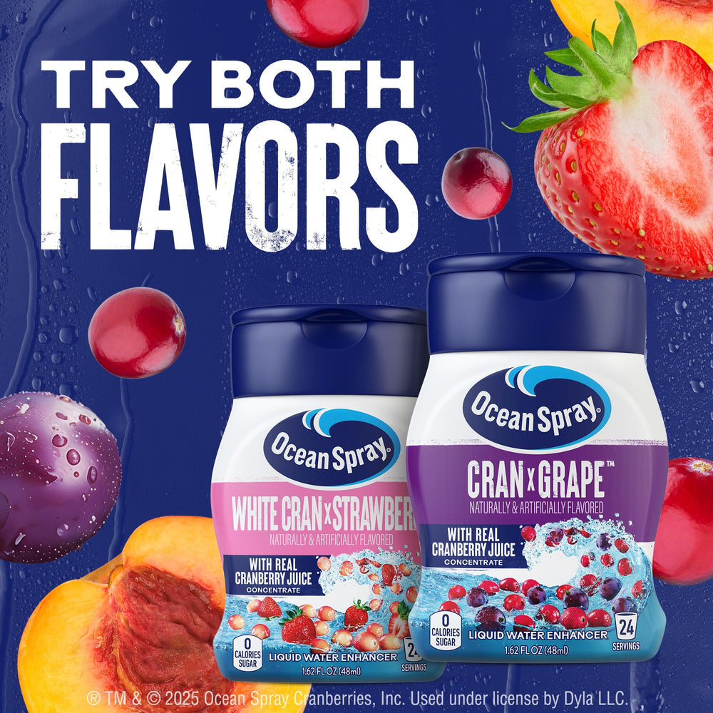 Ocean Spray Cran-Grape packaging display showing 96 servings.