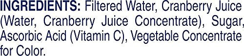 Ocean Spray Cranberry Cocktail Juice Drink bottle label highlights no high fructose corn syrup