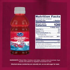 Ocean Spray Cranberry Cocktail bottle over ice with lime, a tangy cocktail idea
