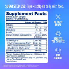 Oceanblue orange-flavor omega-3 capsules for easy daily intake
