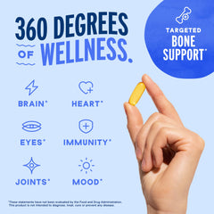 Oceanblue vitamin K2 and D3 boost capsules for bone and immune health