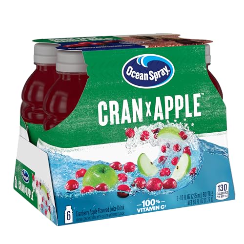 Ocean Spray Cran-Apple juice pack displayed on counter for shareable beverages.