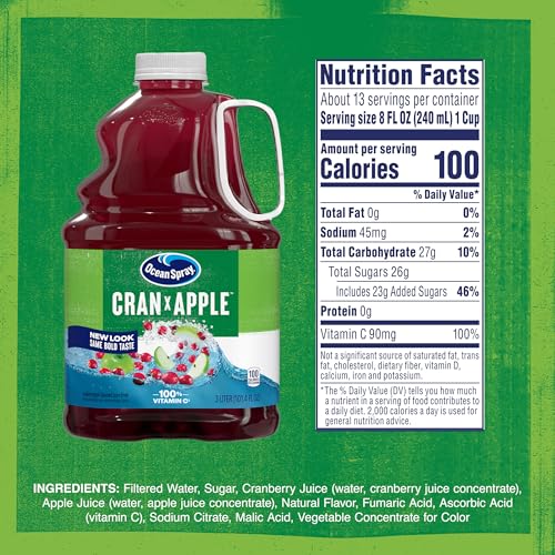 Cran-Apple pour into a glass for a zingy, thirst-quenching moment.