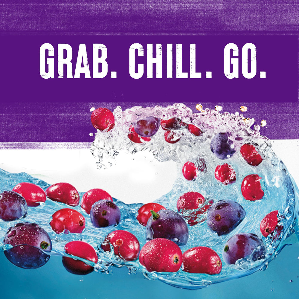 Ocean Spray Cran-Grape can with recyclable packaging signaling eco friendly choice.