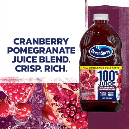 Ocean Spray Cranberry Pomegranate juice with tonic for a refreshing mocktail