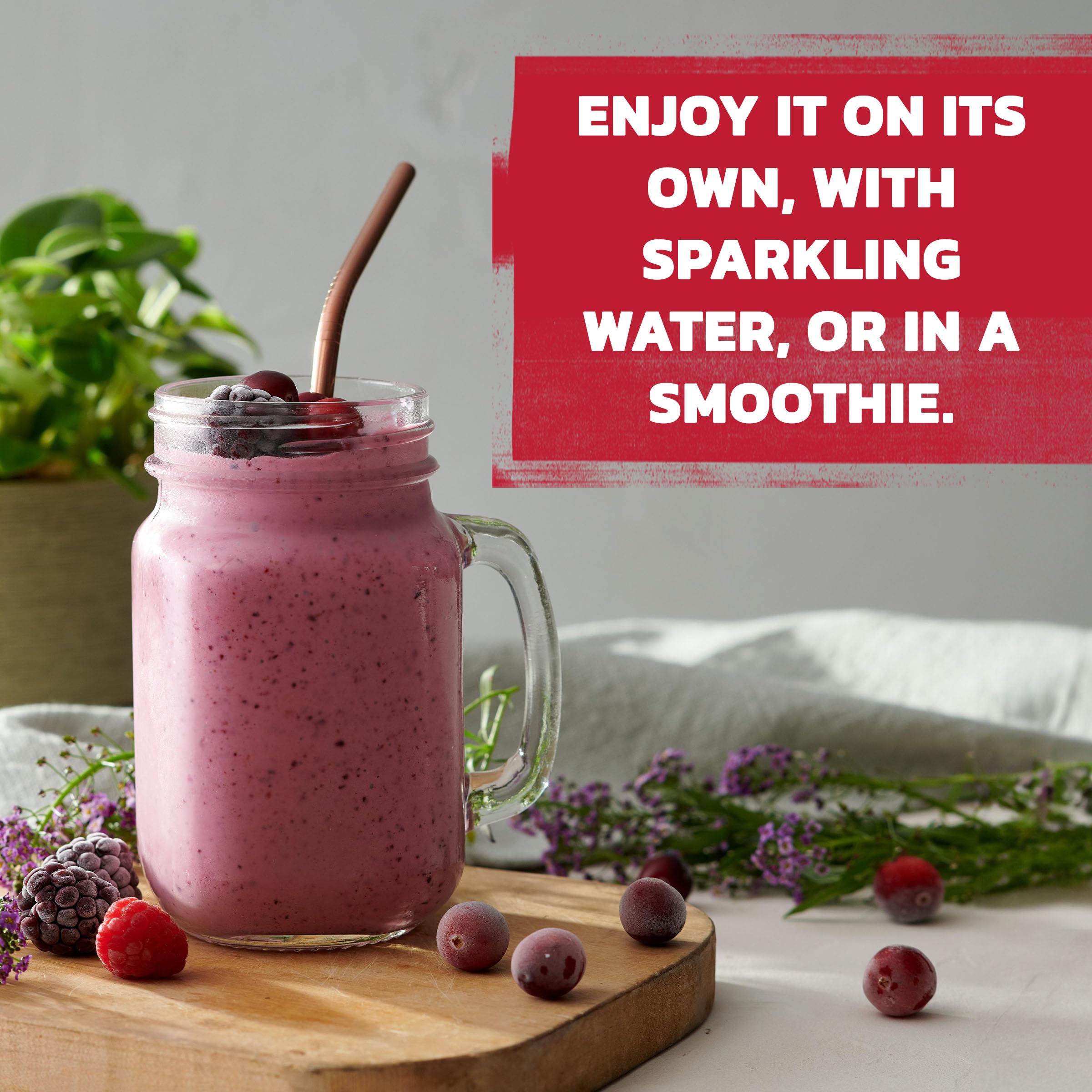 Ocean Spray Cranberry Smoothie with tart twist for mornings