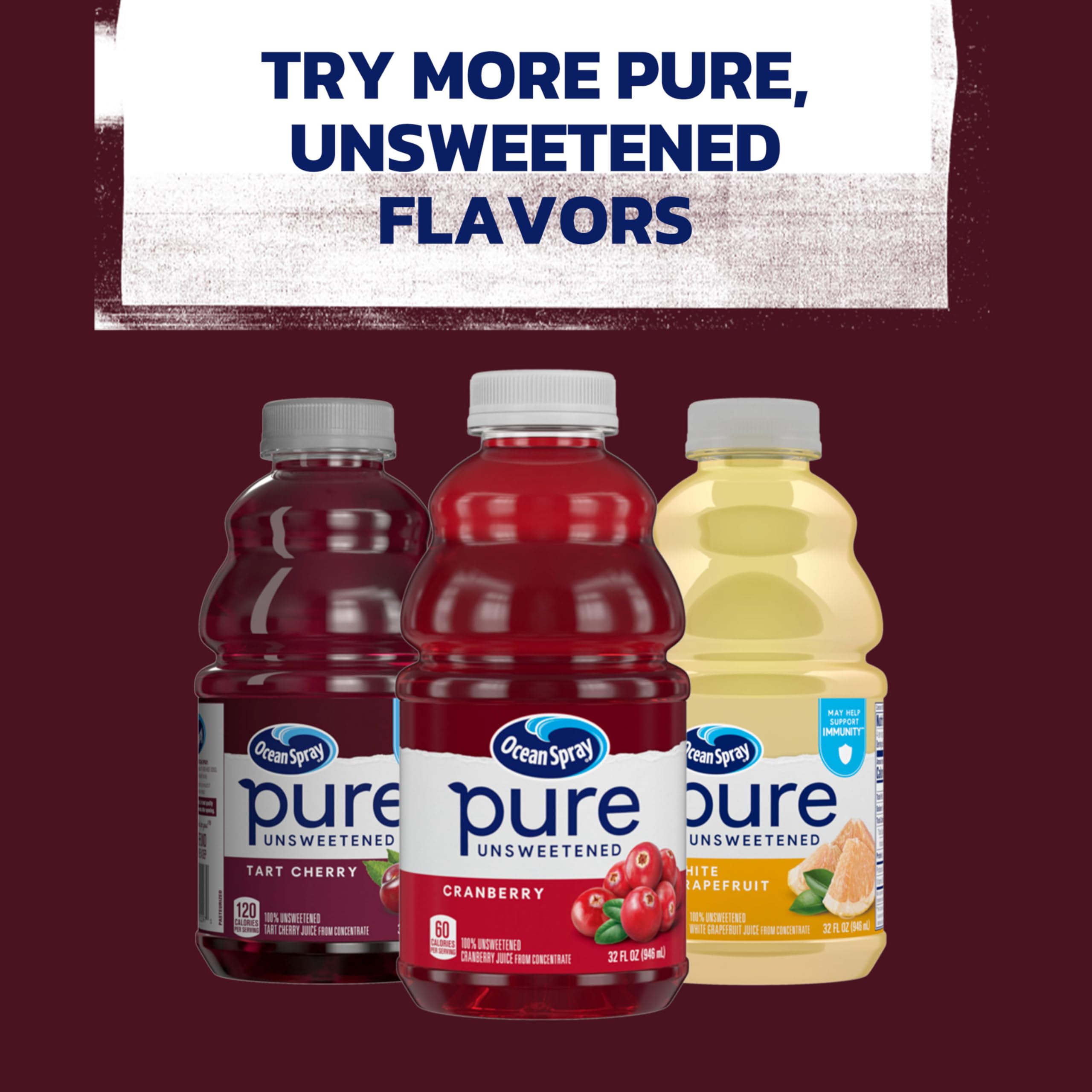 Ocean Spray Tart Cherry juice nutrition panel notes sugar and additives