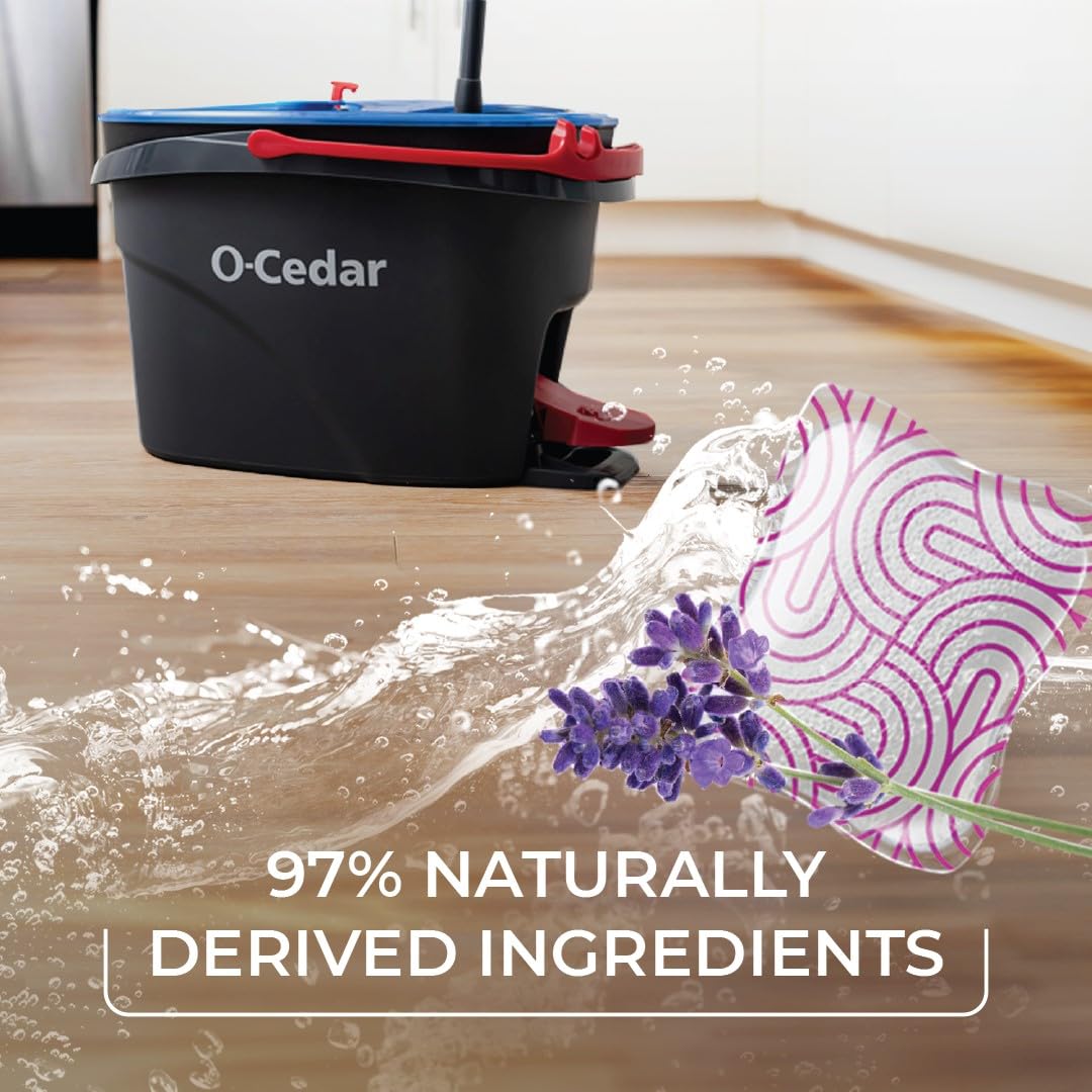 O-Cedar PACS uses 97% natural ingredients for plant-based floor care.