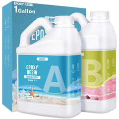 OcePor epoxy resin 1 gallon pour shows crystal-clear quality for art projects