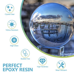 OcePor resin kit half-gallon clear hardener enables simple 1:1 mixing