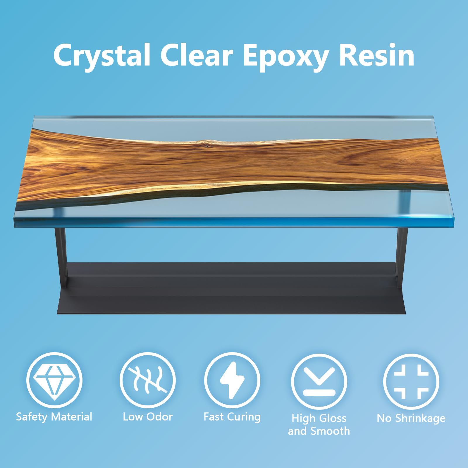 OcePor self-leveling epoxy resin demonstrates a smooth, low-odor finish