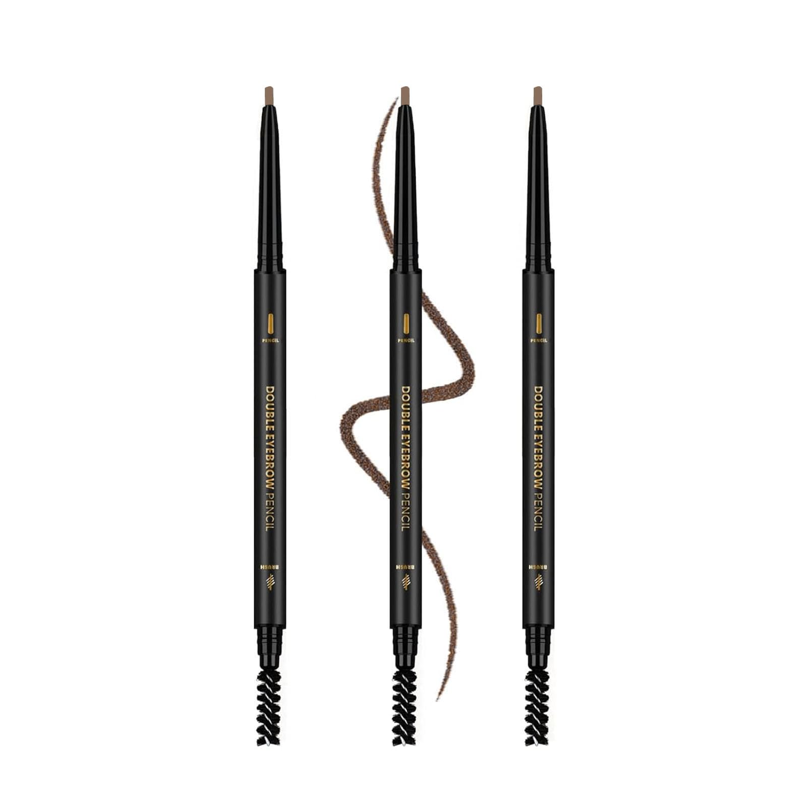 O'CHEAL 3Pcs light brown eyebrow pencil triple-pack close-up shows precise tip for natural strokes.
