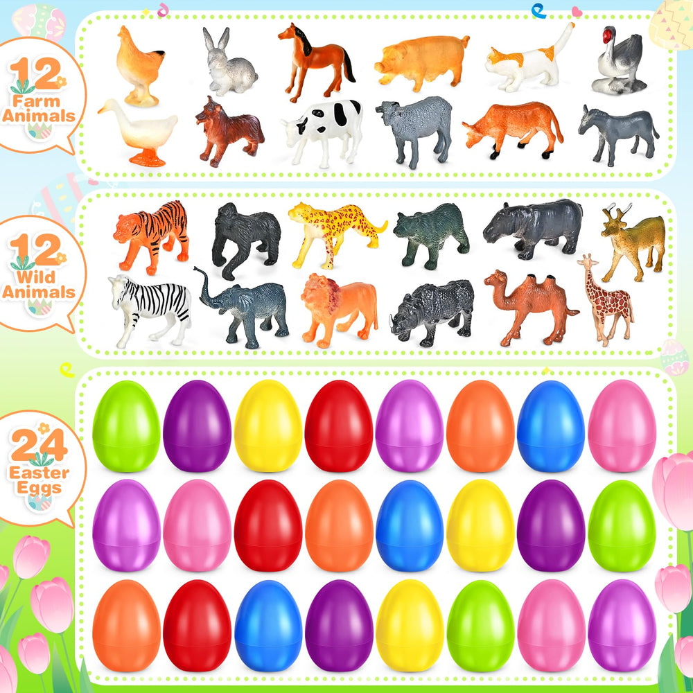 OCHIDO eggs revealing animal toys inside to spark imaginative play.