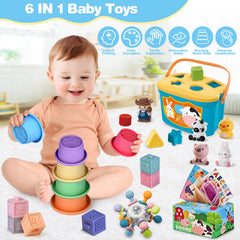 OCHIDO soft stacking cups supporting spatial awareness and fine motor skills.