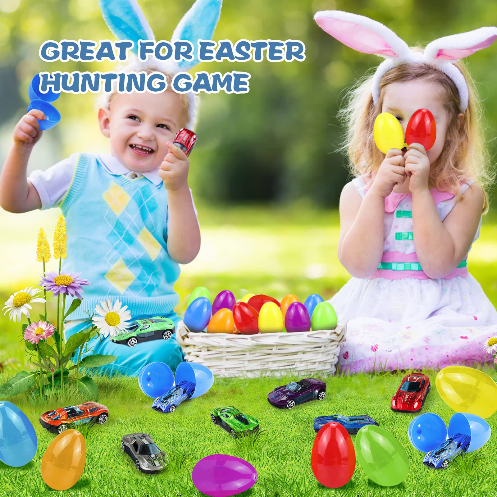 OCHIDO die-cast racing cars inside eggs enable fast play