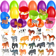 OCHIDO Easter eggs 24-pack with bright colors for easy egg hunts.