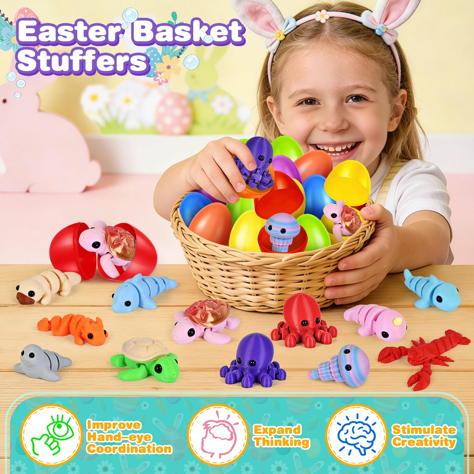 OCHIDO bright six-color eggs ready for festive Easter décor