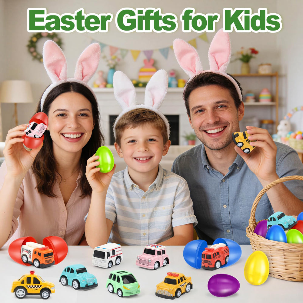 OCHIDO Easter party favors featuring die-cast cars for celebrations