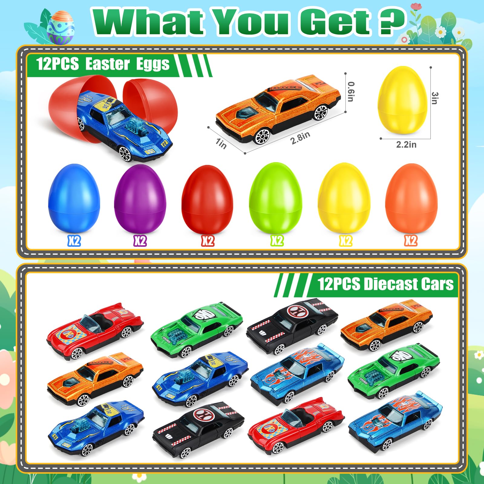 OCHIDO prefilled Easter eggs 12-pack ready-to-hide gifts