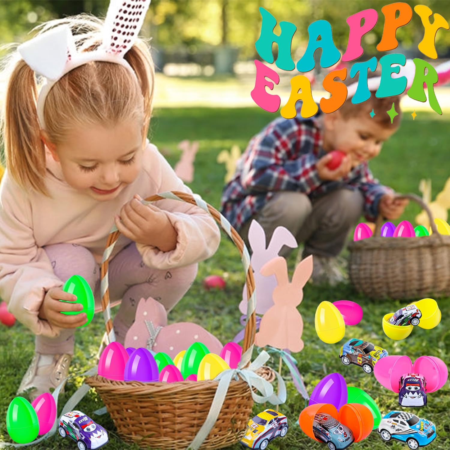 Ocirose Easter basket stuffer pull-back car for kids