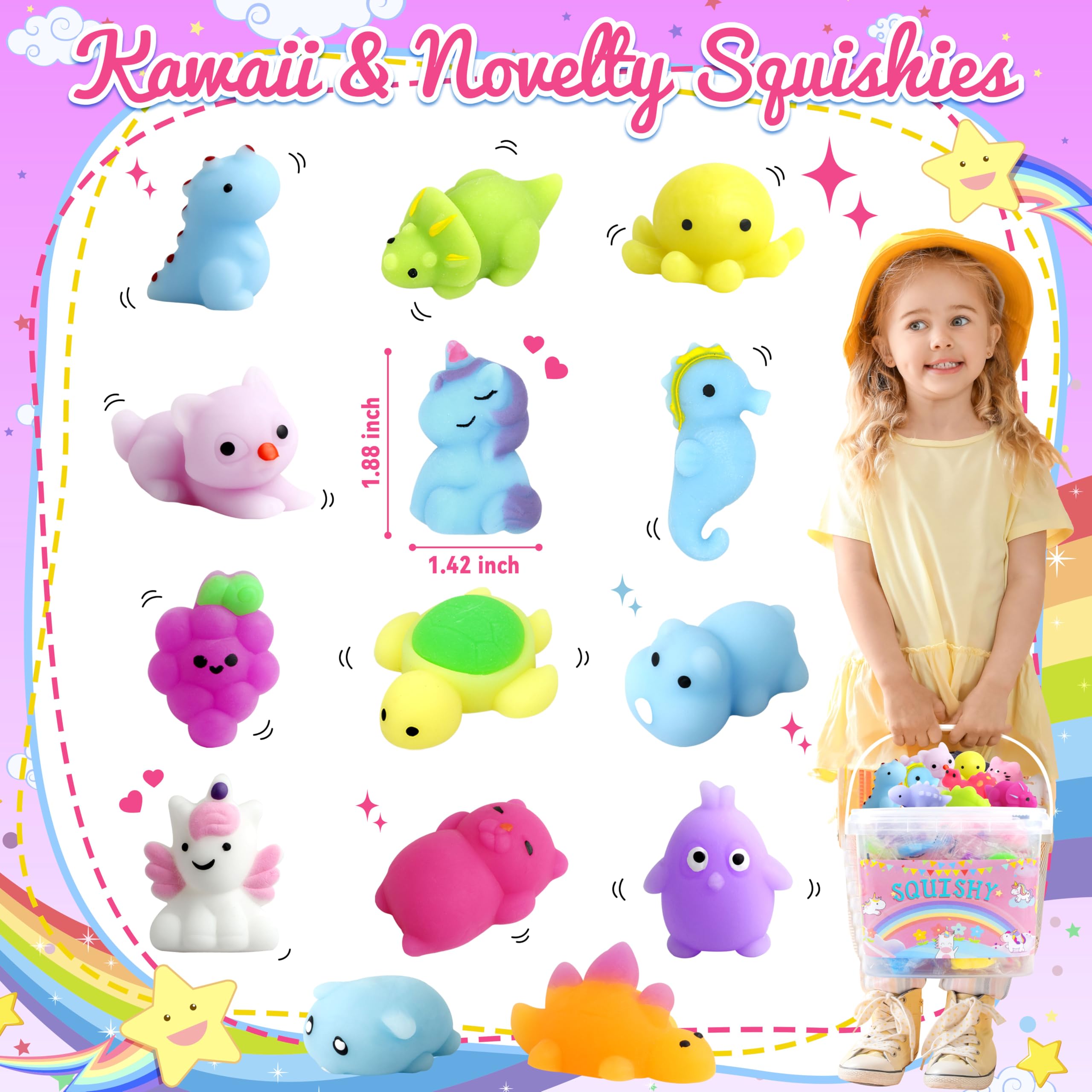 OCTERIC Mochi squishies sea animals set offers tactile fun and classroom rewards.
