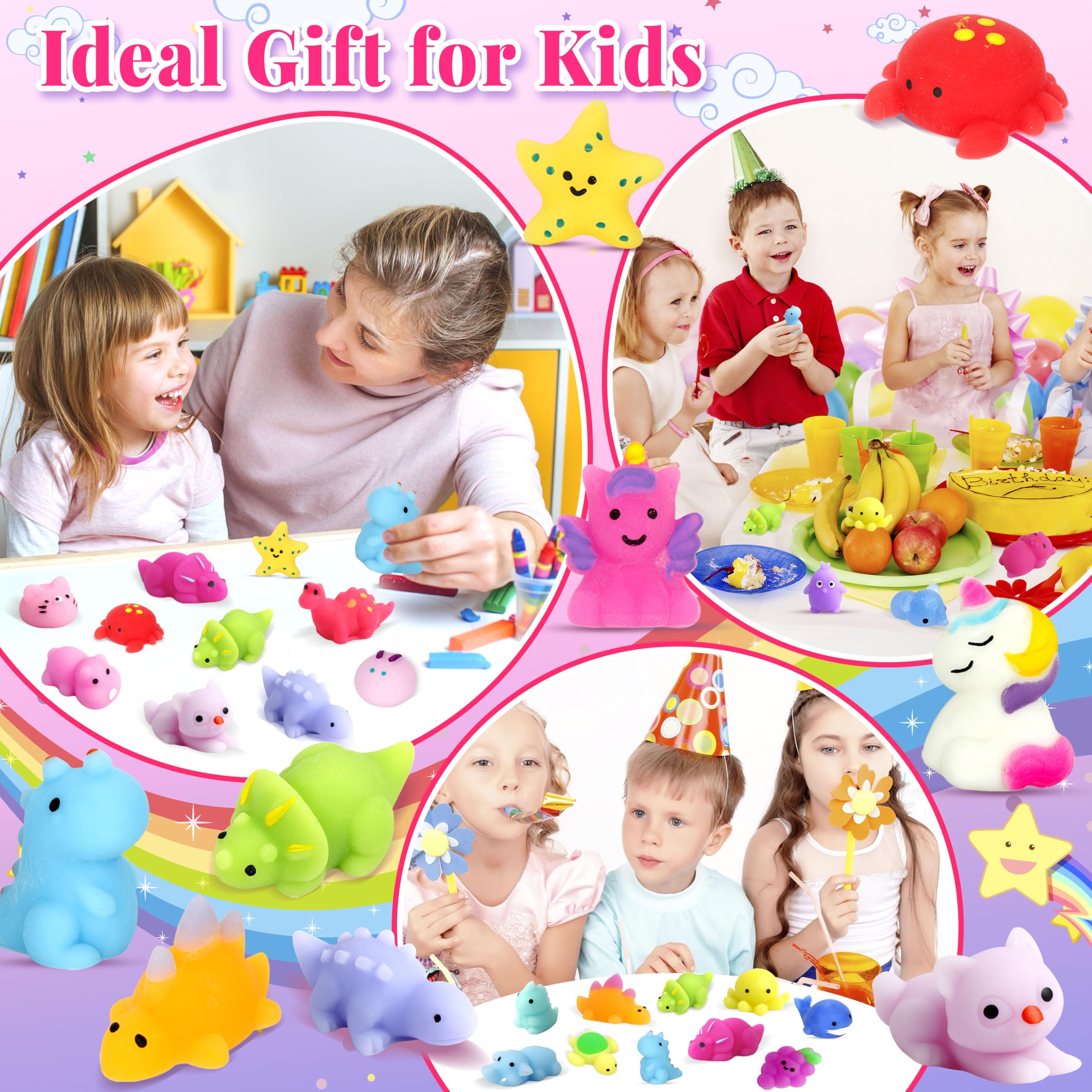OCTERIC unicorn mochi squishies spark imagination and desk decoration.