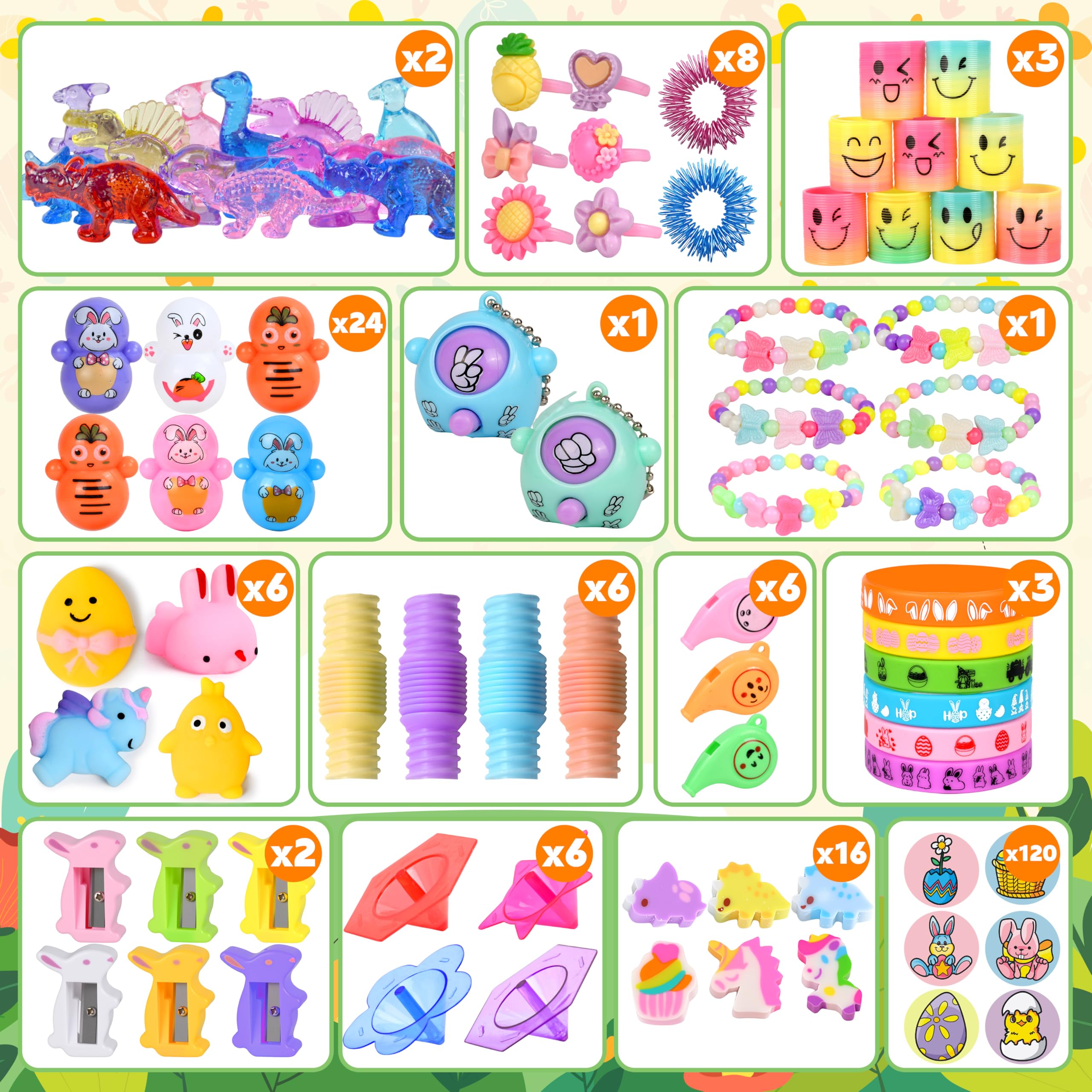 OCTERIC bunny bendy toys included for kid-friendly soft play.
